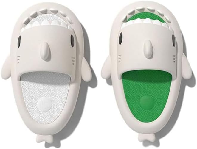 

Унисекс сандалии с изображением акулы, оригинальные улучшенные, противоскользящие, быстросохнущие, для женщин и мужчин, светло-голубые, размер универсальный 6-13 Generic