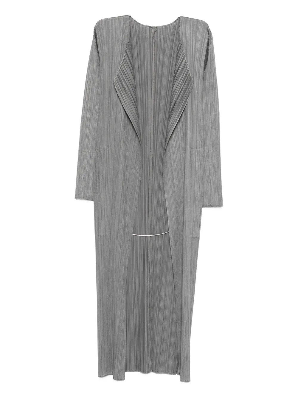 

Плиссированное пальто без застежки Pleats Please Issey Miyake, серый
