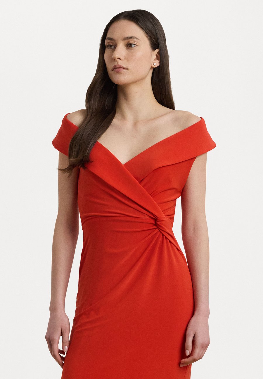 

Платье Lauren Ralph Lauren JERSEY OFF THE SHOULDER GOWN, Bright Vermilion/Red