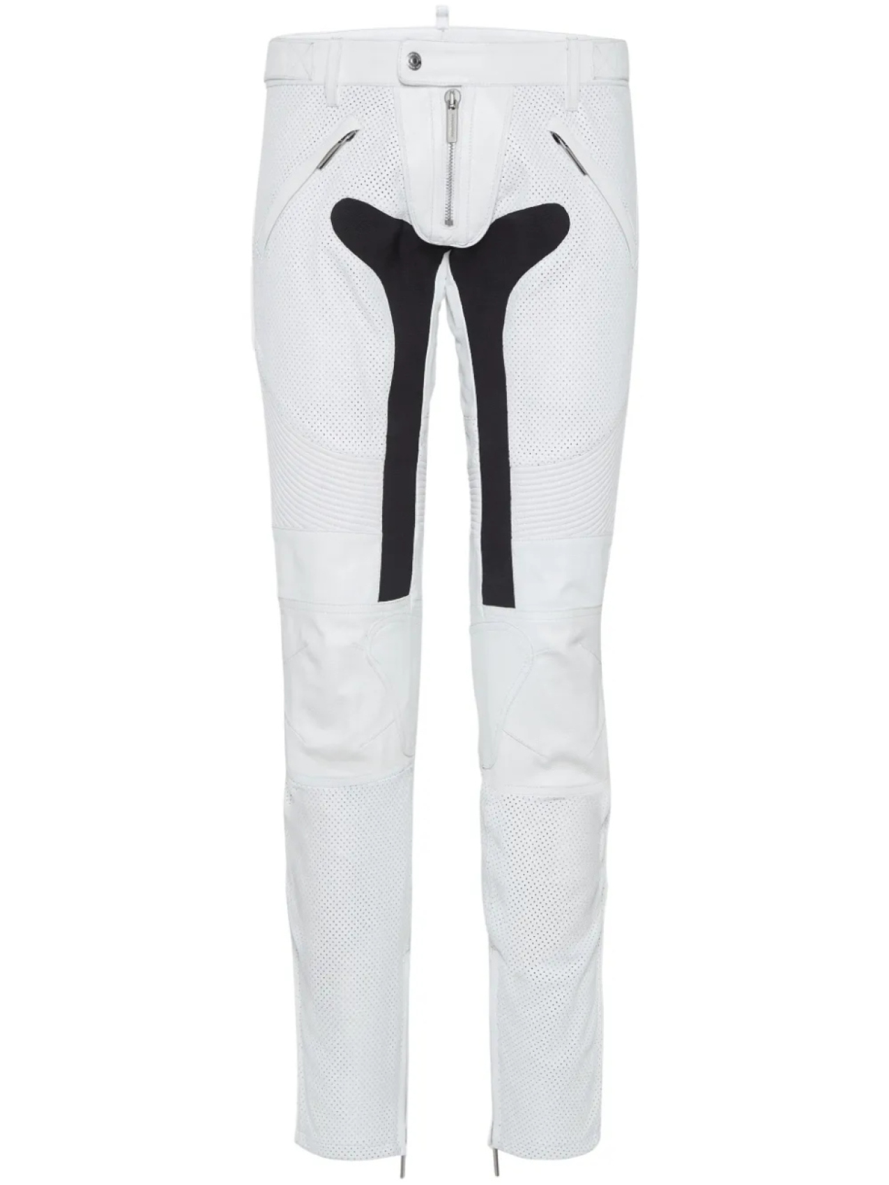 

DSQUARED2 кожаные брюки, белый
