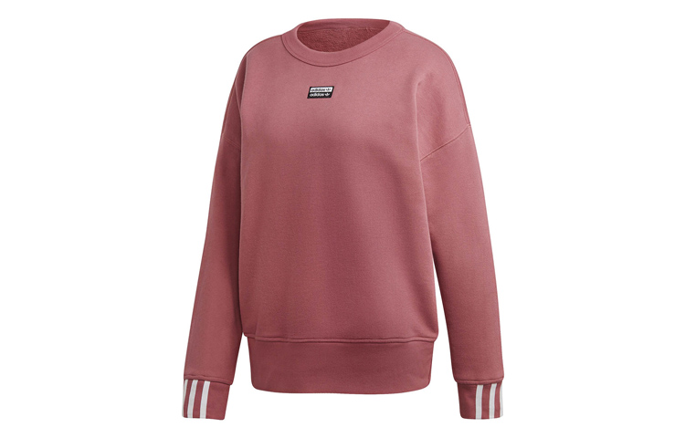 Свитшот женский темный красновато-фиолетовый Adidas Originals — фото 2