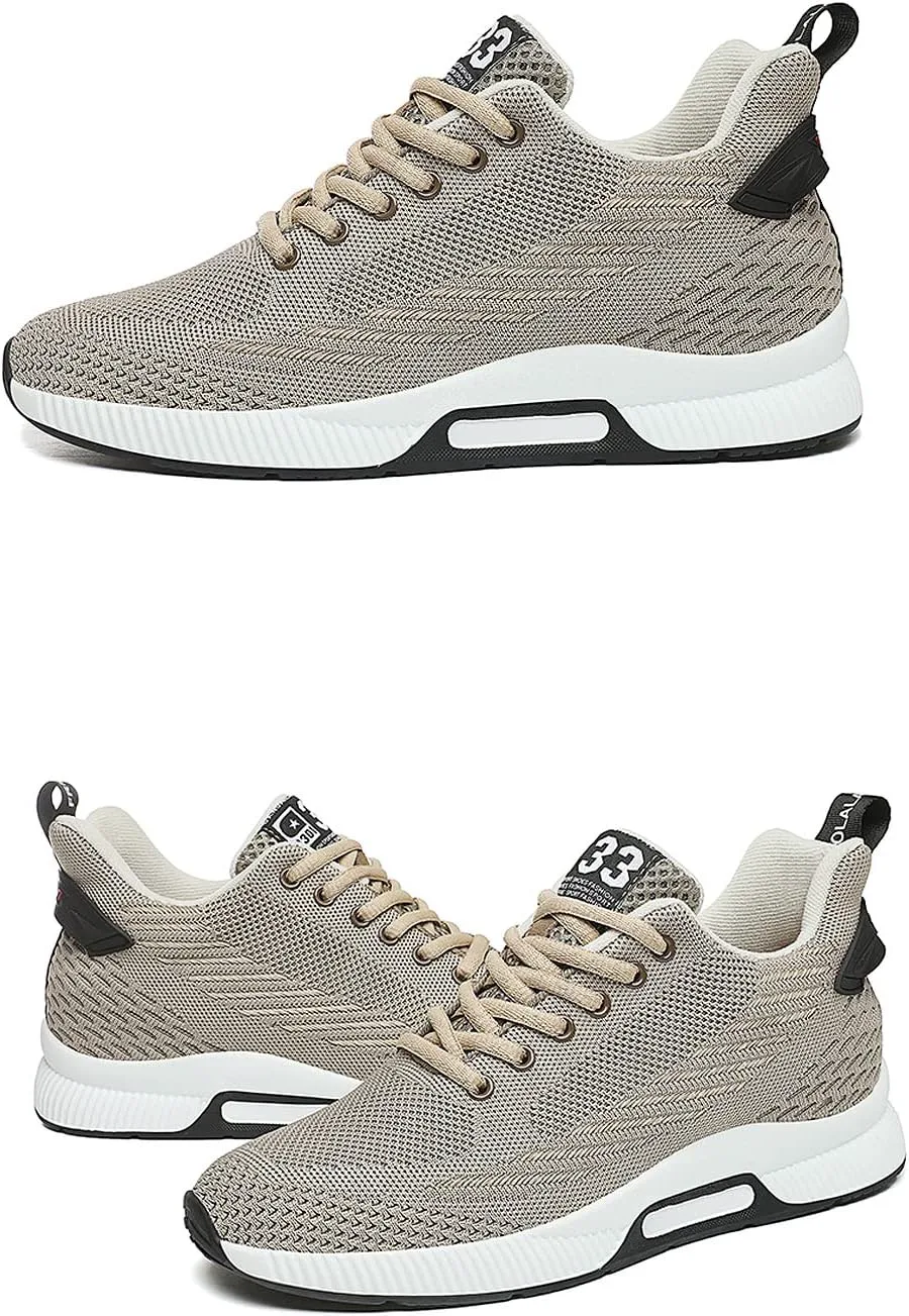 

Кроссовки FLIOZY с подъемом на 6 см для мужчин, невидимая вставка для увеличения роста, спортивные кроссовки на шнуровке, повседневная обувь для прогулок, хаки