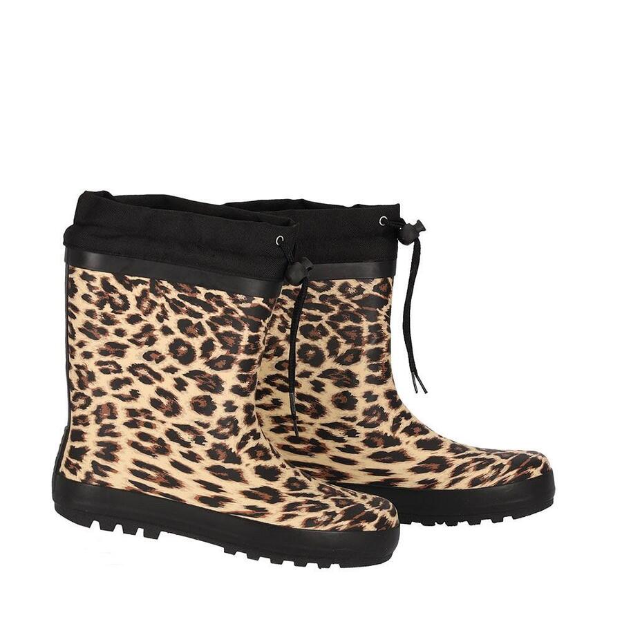XQ FOOTWEAR Женские резиновые сапоги с принтом Пантера — фестивальные сапоги — фото 2