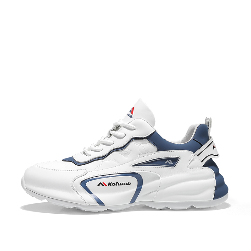 

Кроссовки Outdoor мужские бело-голубые Kolumb
