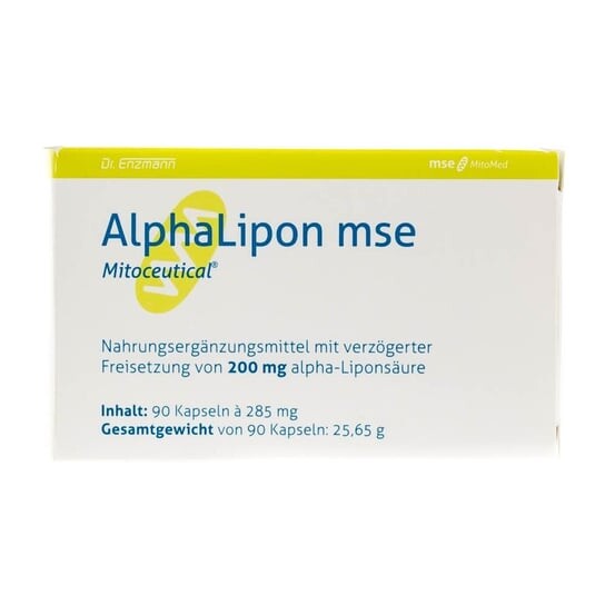 

Доктор Enzmann, MSE альфа-липоевая кислота 200 мг, 90 капсул Mito Pharma