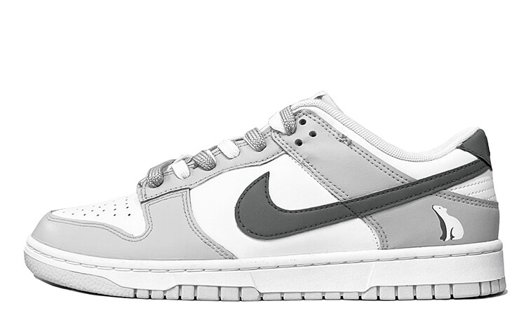 

Кроссовки Nike Dunk Skateboard Shoes Men Low-Top White Gray