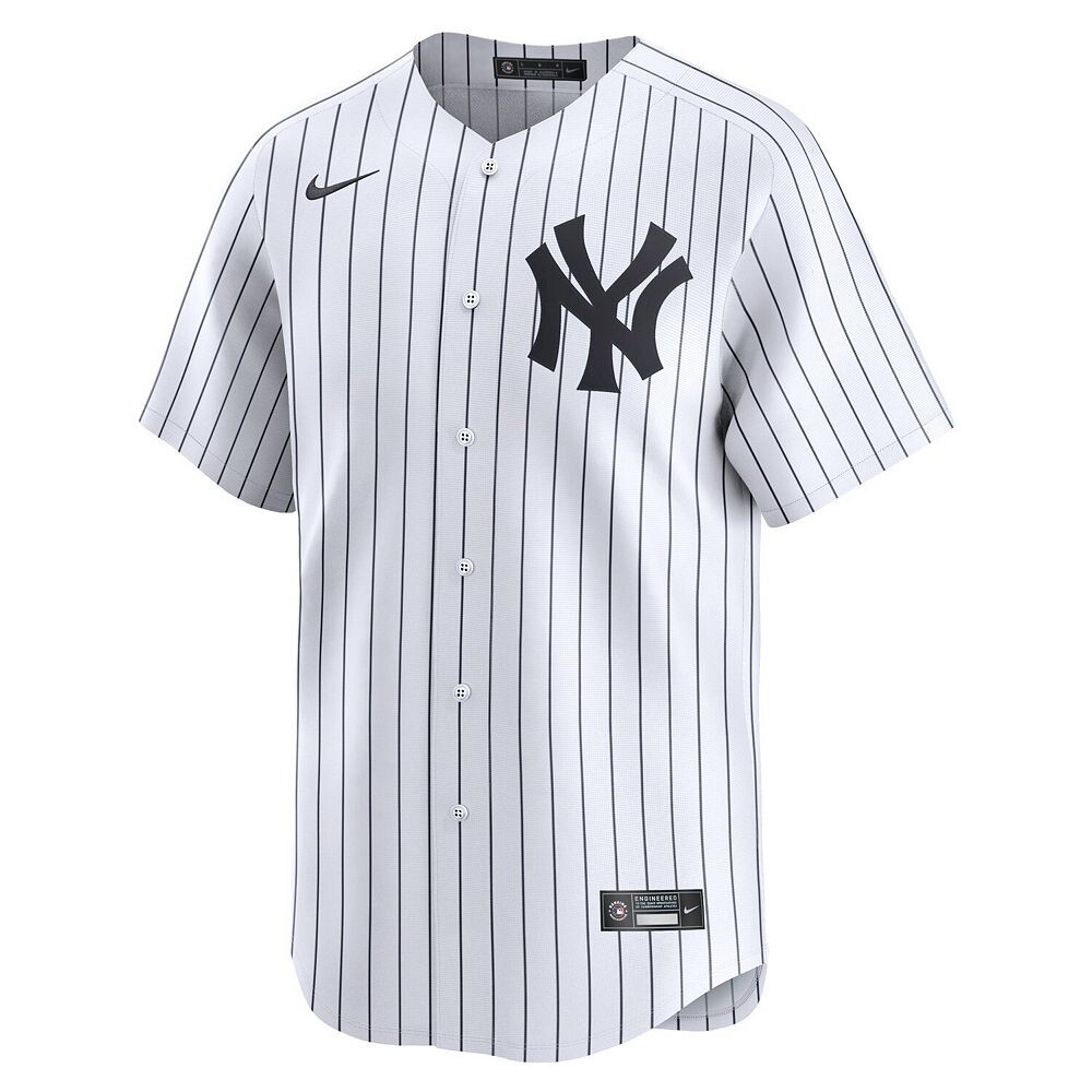 Мужская белая майка Nike Anthony Volpe New York Yankees Home Limited Player, цвет Ynk White — фото 3