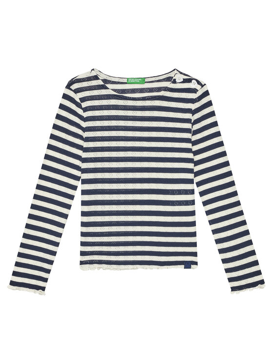 

Блузка обычного кроя 33LQC10OM United Colors Of Benetton, синий
