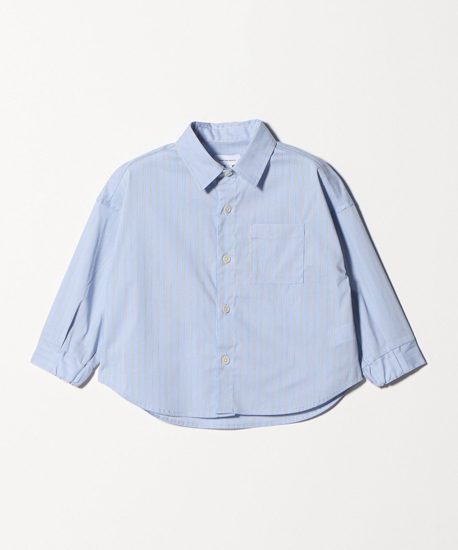 Рубашка в полоску / Детская 100-130 см. Водоотталкивающая UNITED ARROWS green label relaxing, LT.BLUE