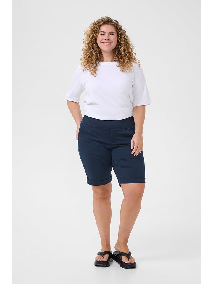 

KAFFE curve Шорты темно-синего цвета