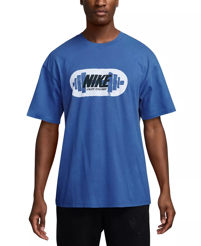 

Мужская футболка для тренировок Max90 Relaxed Fit с коротким рукавом и логотипом Nike, синий