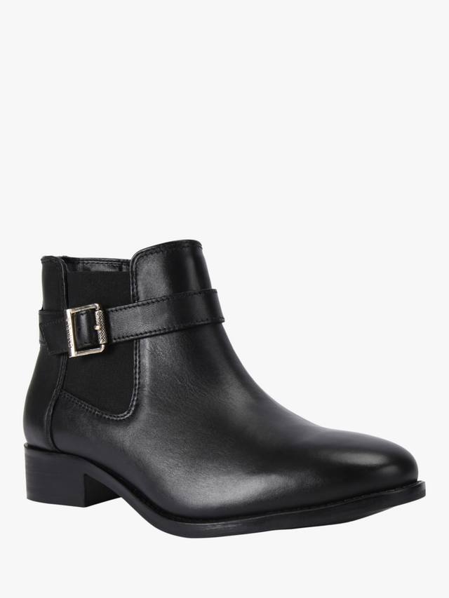 Серебряные низкие кожаные ботинки до щиколотки Carvela, Black — фото 3