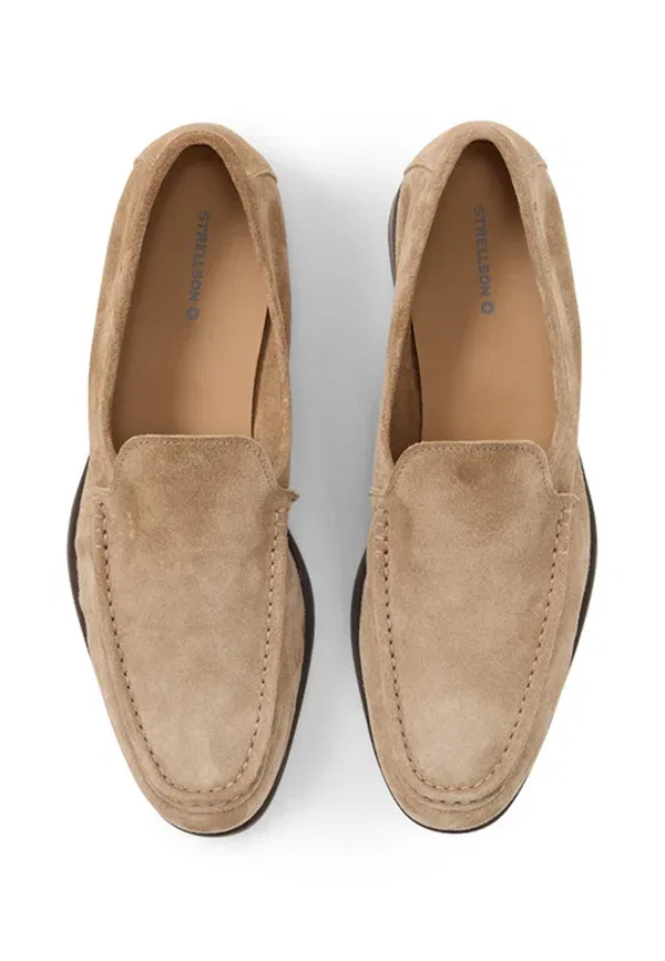 Лоферы epsom jude slip ons Strellson, светло-коричневый — фото 3