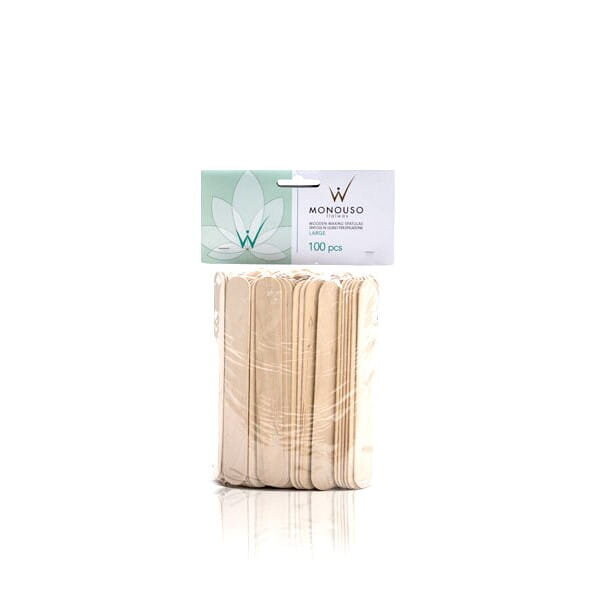 

Деревянные лопаточки для депиляции ItalWax, 100 шт., большой размер
