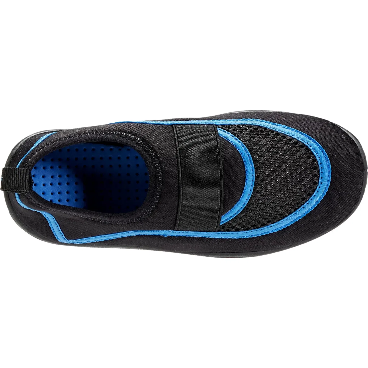Grade-School O'rageous Drainage Aquasock Water Shoes Black/Blue 170328 — фото 3
