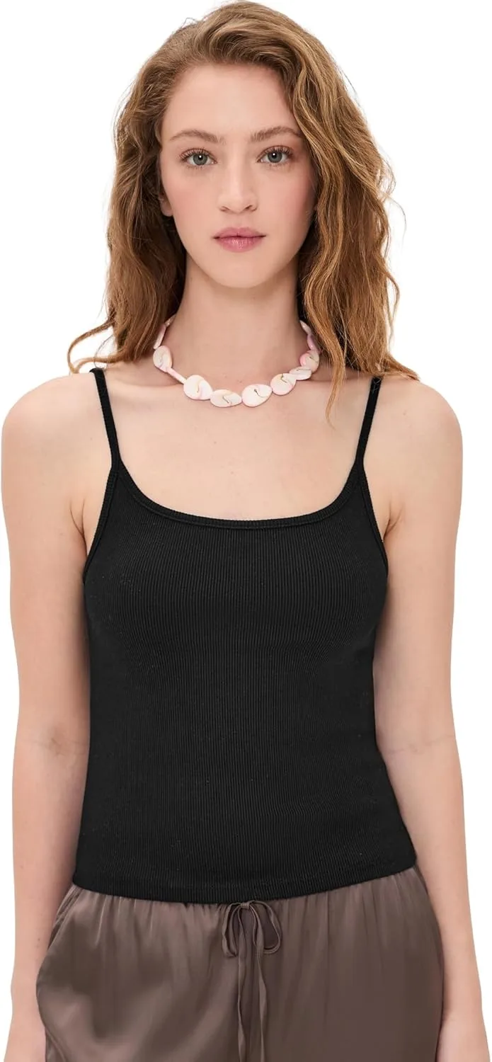 

DONNI. Женский топ-майка The Rib Spaghetti