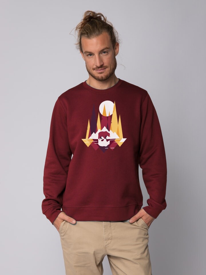 

Толстовка wat Apparel Von Bären und Bergen, цвет weinrot