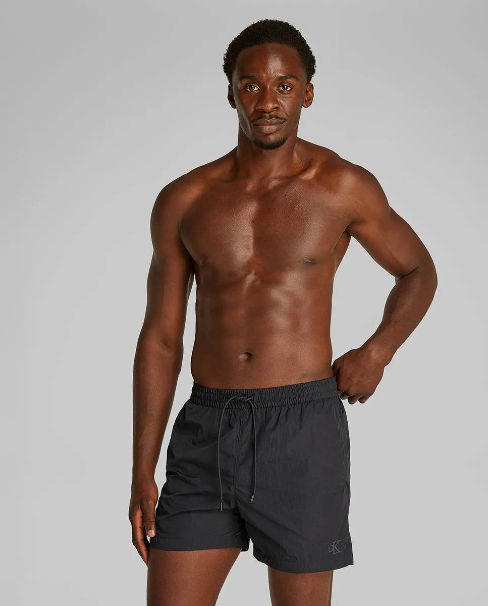 

Купальник средней длины из нейлона Calvin Klein, черный