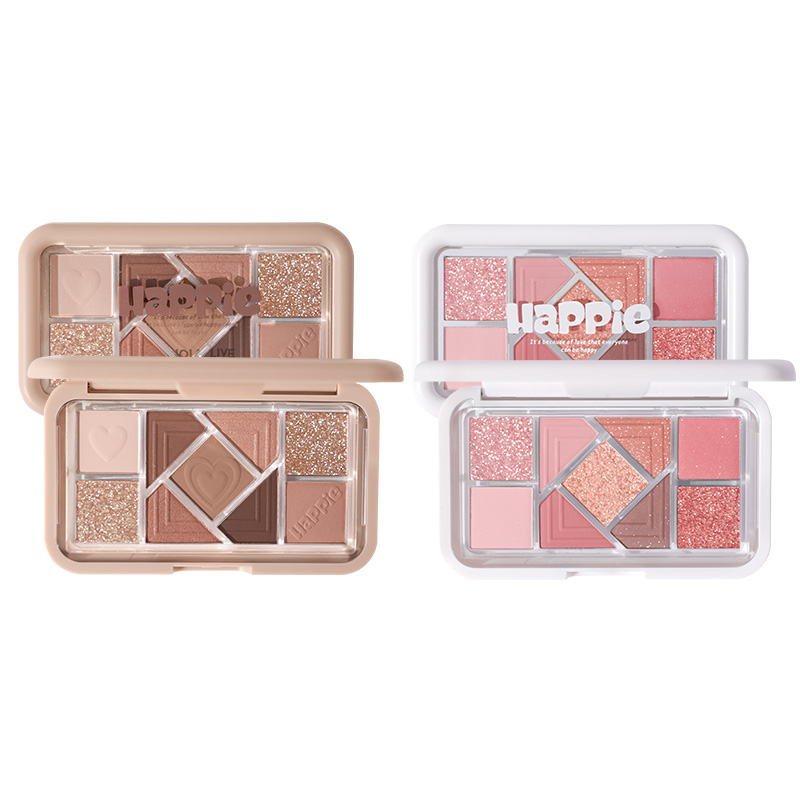 

Hold Live Маленькая розовая палетка с девятью цветами теней для век, легко растушевываются, шиммер, натуральный