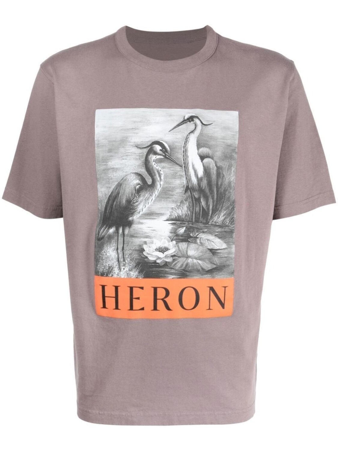 

Heron Preston футболка с принтом Heron, серый