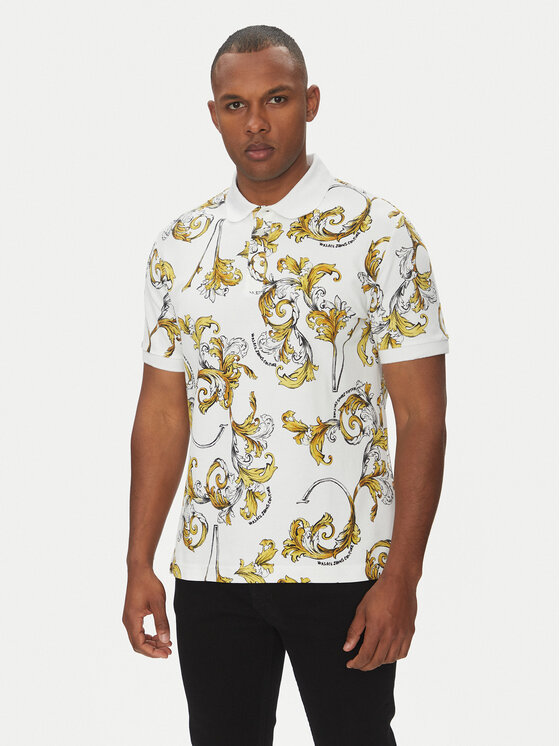 

Рубашка поло стандартный крой 78GAG6S0 Versace Jeans Couture, белый