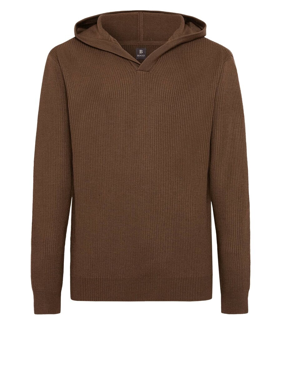 

Толстовка с капюшоном Boggi Milano Sweater, коричневый