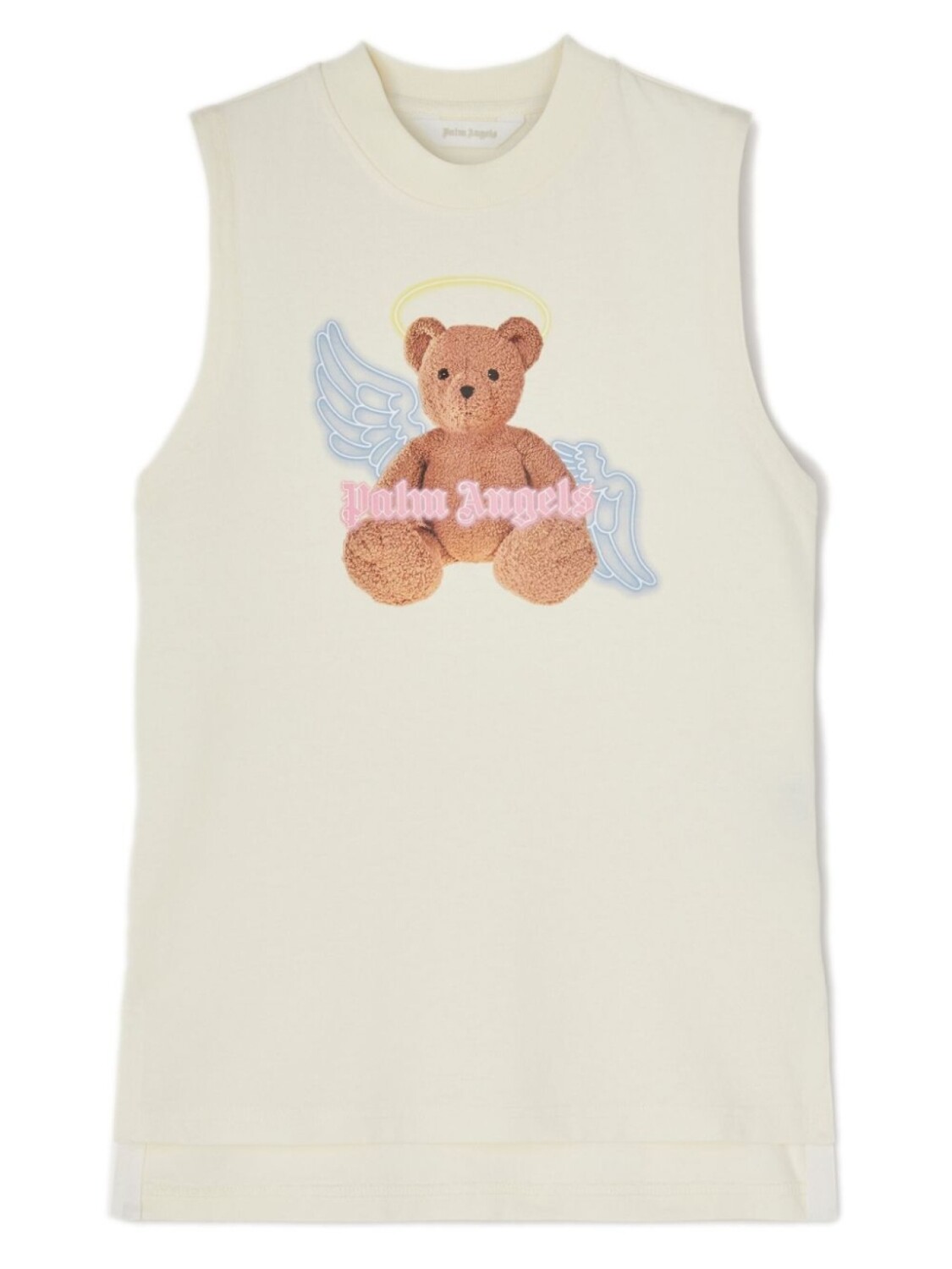 

Palm Angels Kids платье с принтом, нейтральный цвет