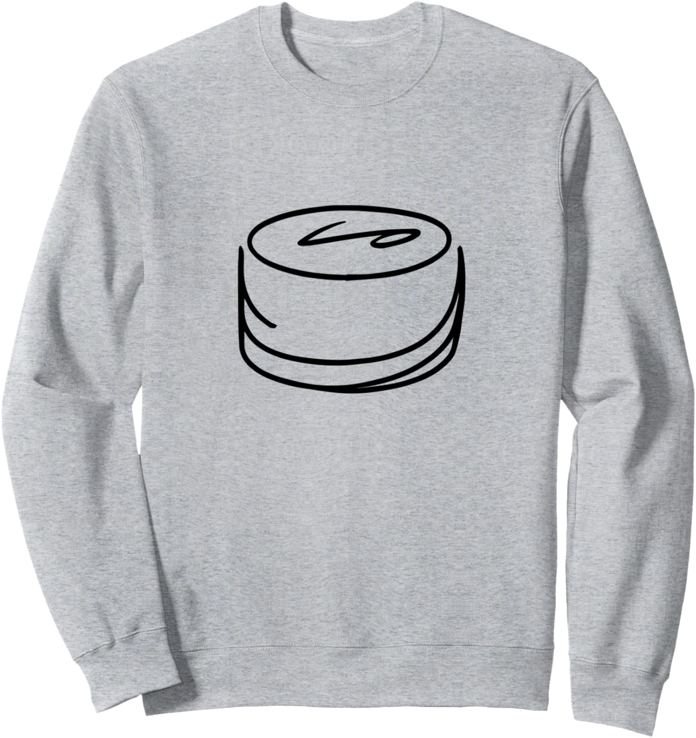 

Толстовка с изображением хоккейной шайбы Funny Ice Hockey Team Shirts And Giveaways, серый