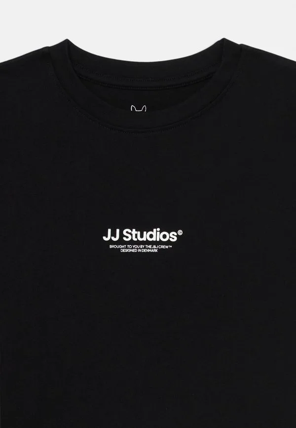 Футболка jjesoho с круглым вырезом и принтом Jack & Jones Junior, Black — фото 3
