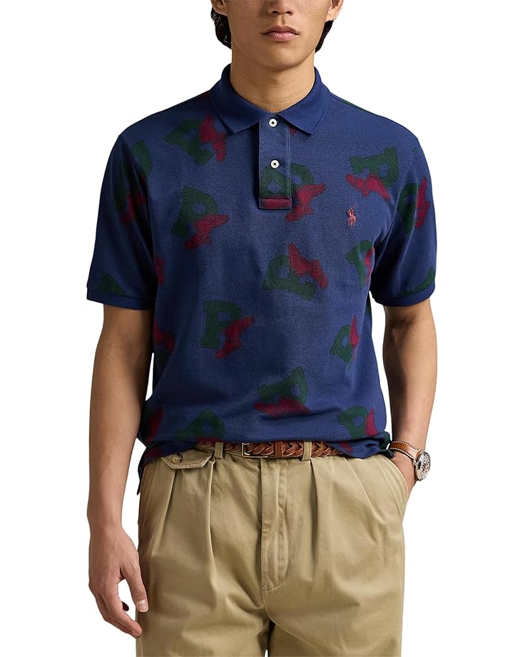 

Поло Polo Ralph Lauren Classic Fit Polo-wing Mesh Polo Shirt, цвет Sketched P-wing Toss Classic Navy