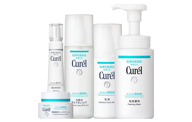 

Набор KERUN из пяти средств: очищающее средство, тоник, лосьон, крем, сыворотки Curél