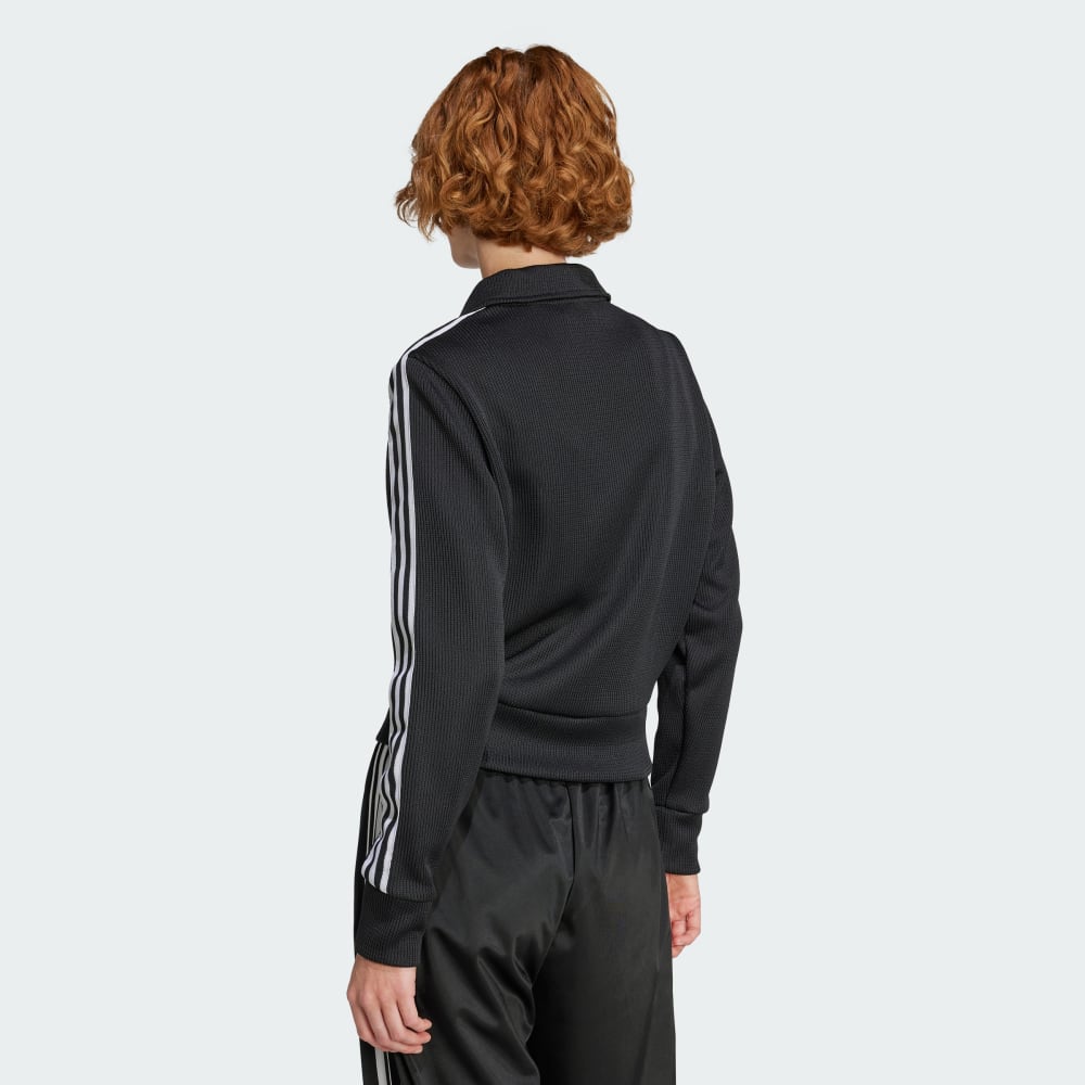 Спортивная куртка Adidas Firebird Adicolor Knit Track Top, черный/белый — фото 2