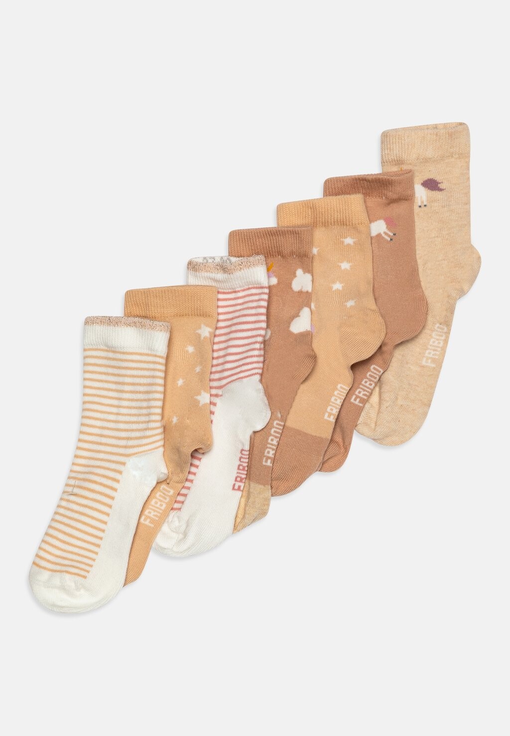 

Носки 7 PACK Friboo, пестрый бежевый