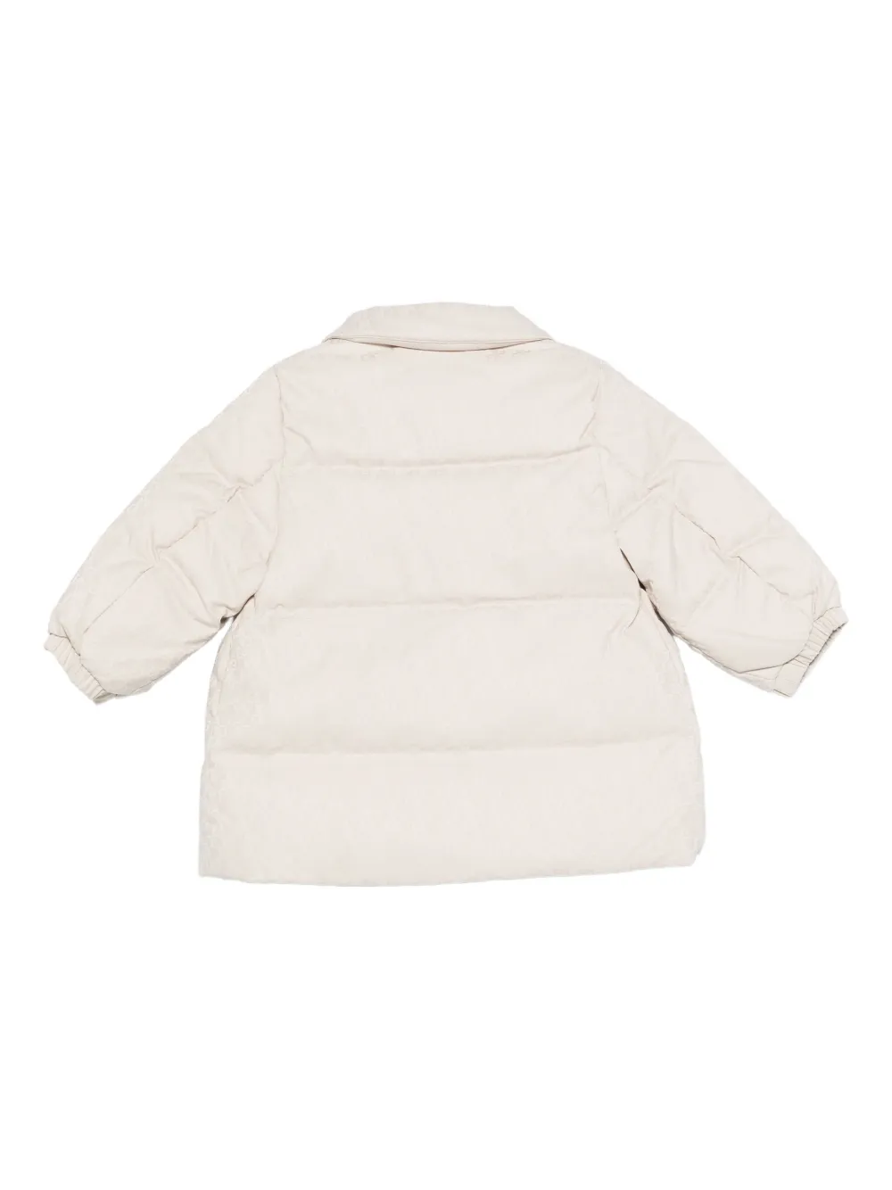 Стеганая куртка с монограммой Emporio Armani Kids, нейтральный — фото 2