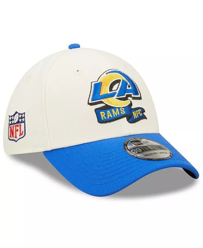 

Мужская кремовая двухцветная гибкая кепка Royal Los Angeles Rams 2022 Sideline 39THIRTY New Era