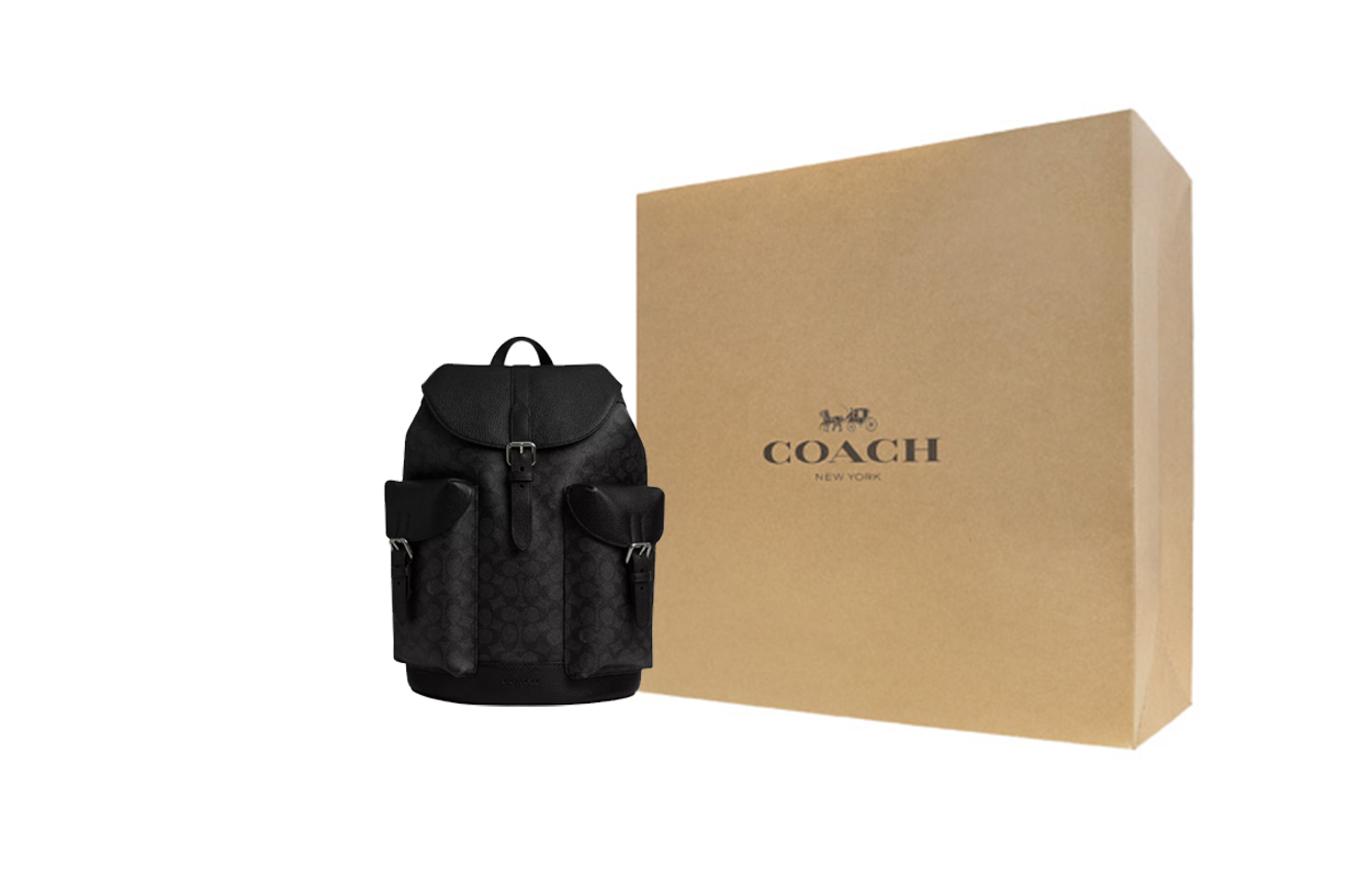 

COACH Войлочный рюкзак Уорнер мужской угольный