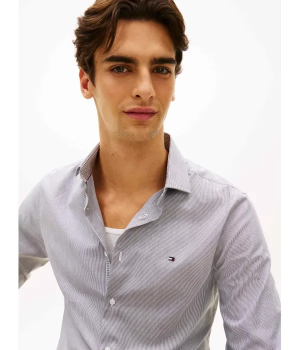 Рубашка slim fit Tommy Hilfiger, темно-синий — фото 4