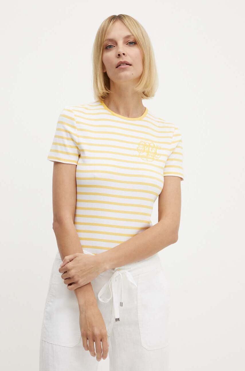 

Футболка Лорен Ральф Лорен Lauren Ralph Lauren, желтый