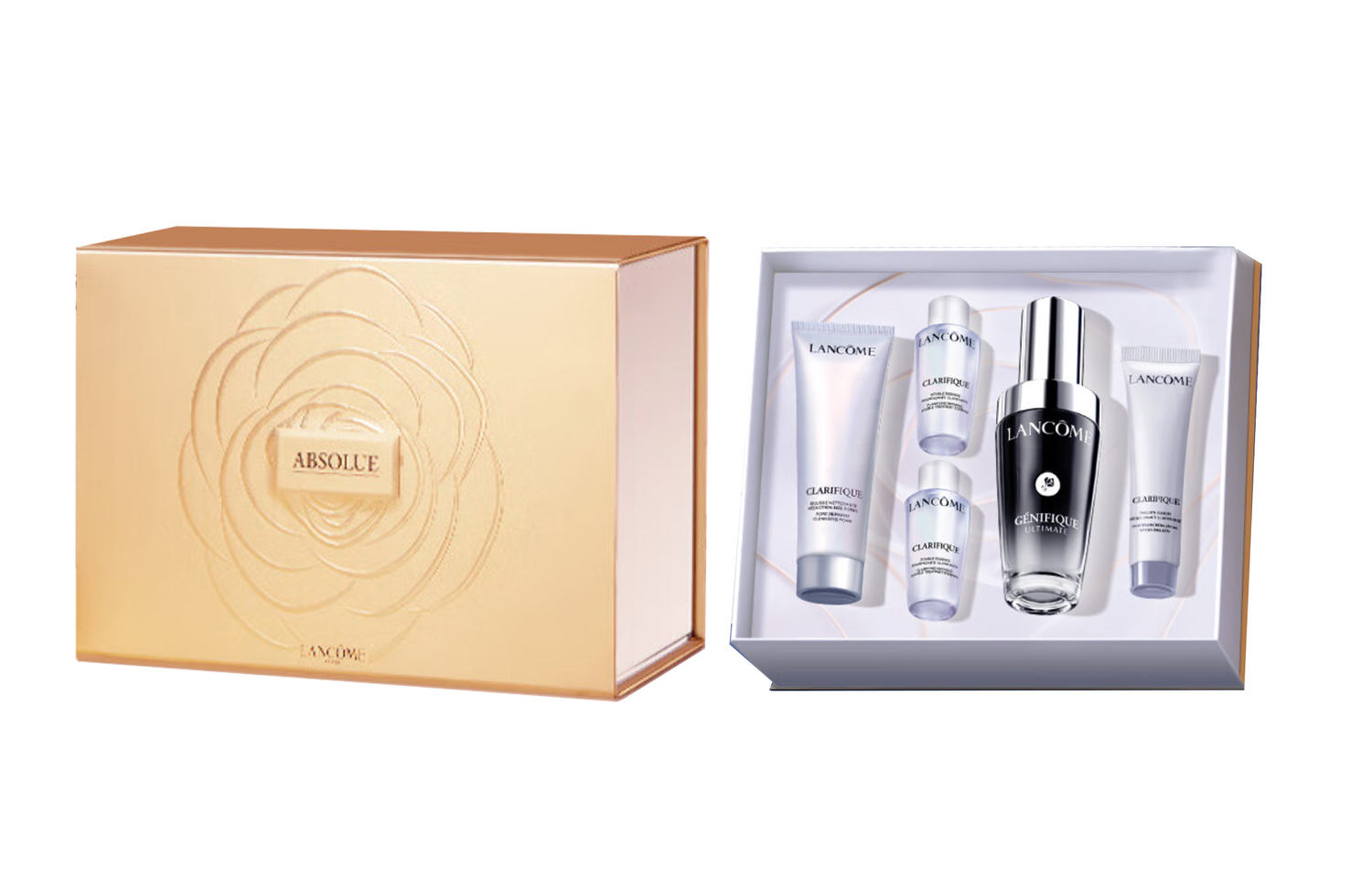 

LANCOME Lankou набор сывороток для ухода за кожей Ultra Refined Black Bottle: лифтинг, увлажнение, восстановление 30мл+50мл+10мл*2+15мл