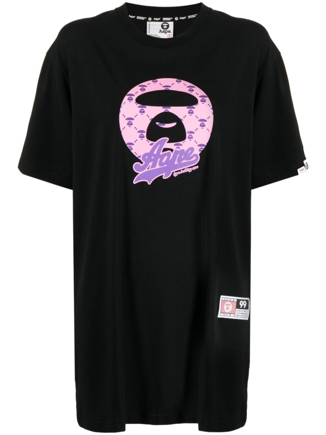 

Футболка из джерси с графичным принтом AAPE BY *A BATHING APE, черный