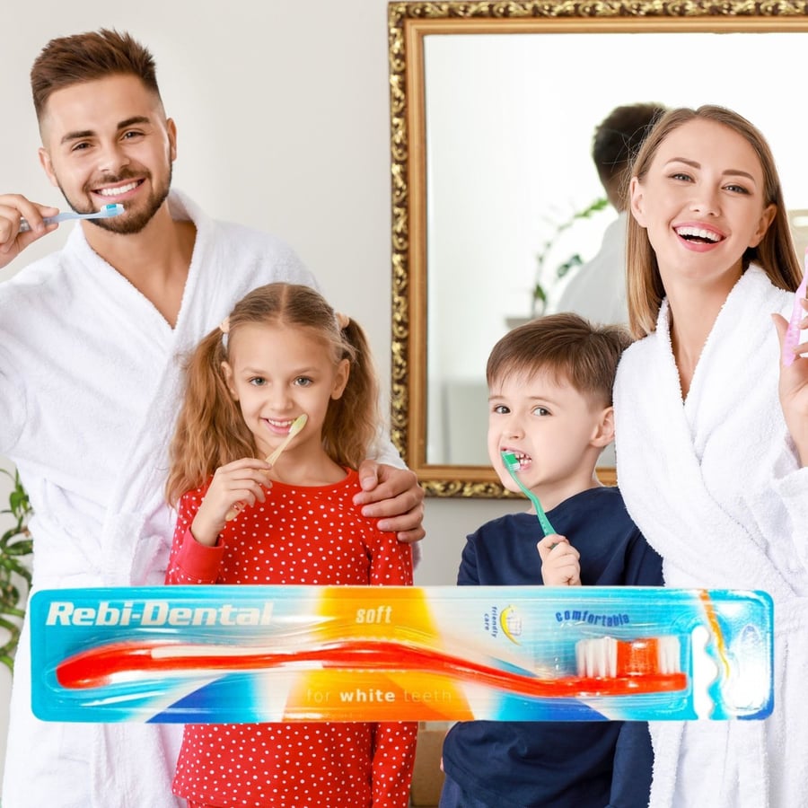 Зубная щетка Mattes Rebi-Dental Soft M-43 Мягкая — фото 4