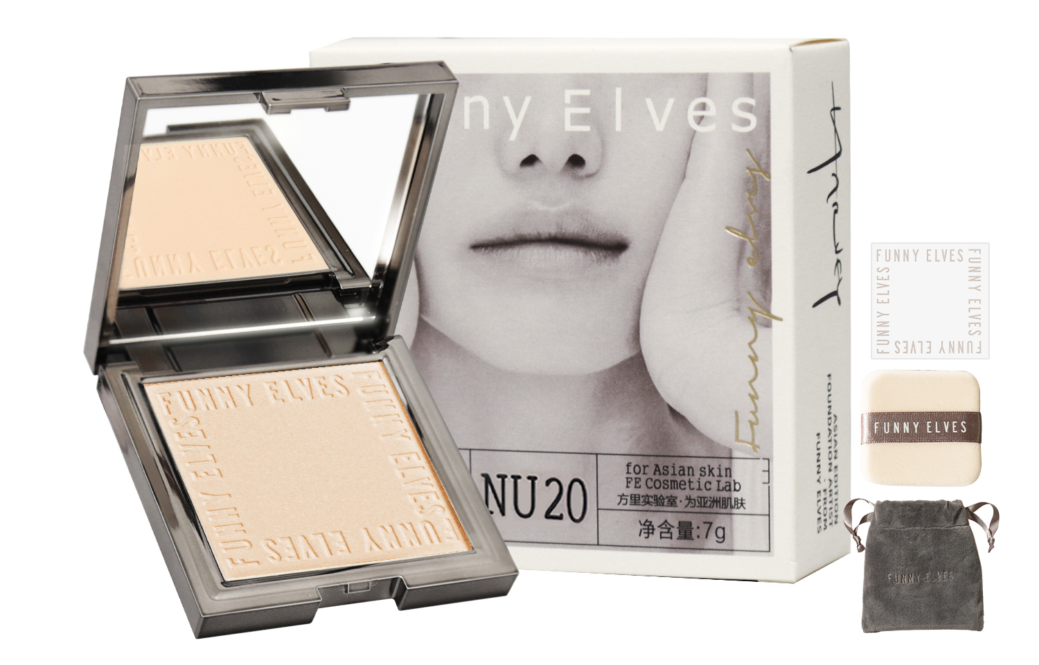 

Soft Focus Honey пудра для контроля жирного блеска с долговременным осветляющим эффектом и маскировкой тона кожи, 7г FUNNY ELVES