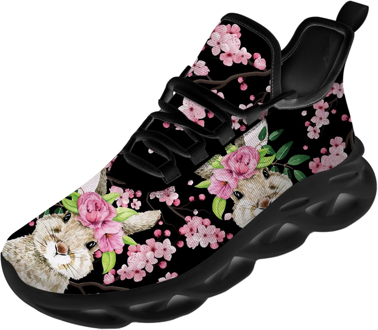 

Женские и мужские кроссовки Ciadoon для бега, спортивной ходьбы и тенниса, подарочные кроссовки с пасхальными яйцами, розовый