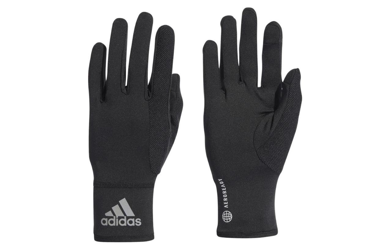 

Унисекс спортивные перчатки из полиэстера черные Adidas