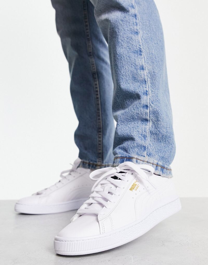 Белые кроссовки Puma Basket Classic XXI — фото 2