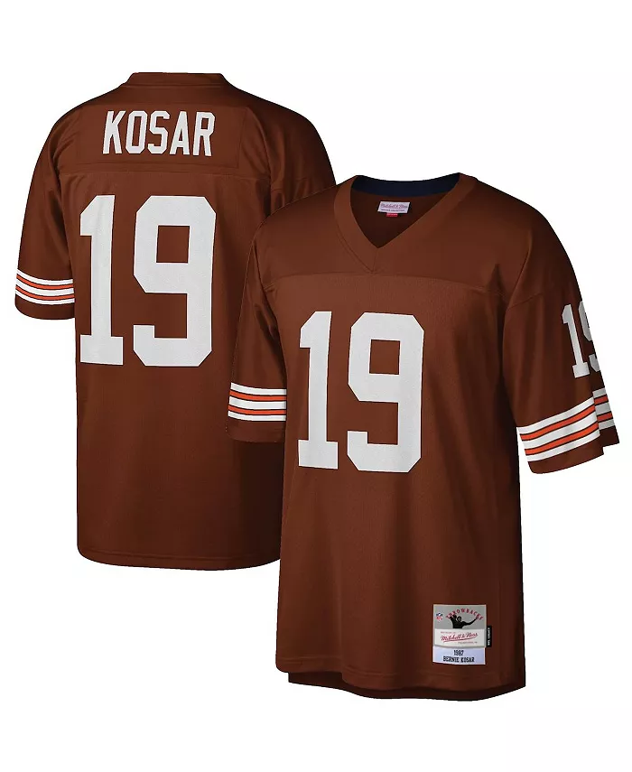 

Мужская реплика джерси Cleveland Browns Legacy в коричневом цвете Bernie Kosar Mitchell & Ness