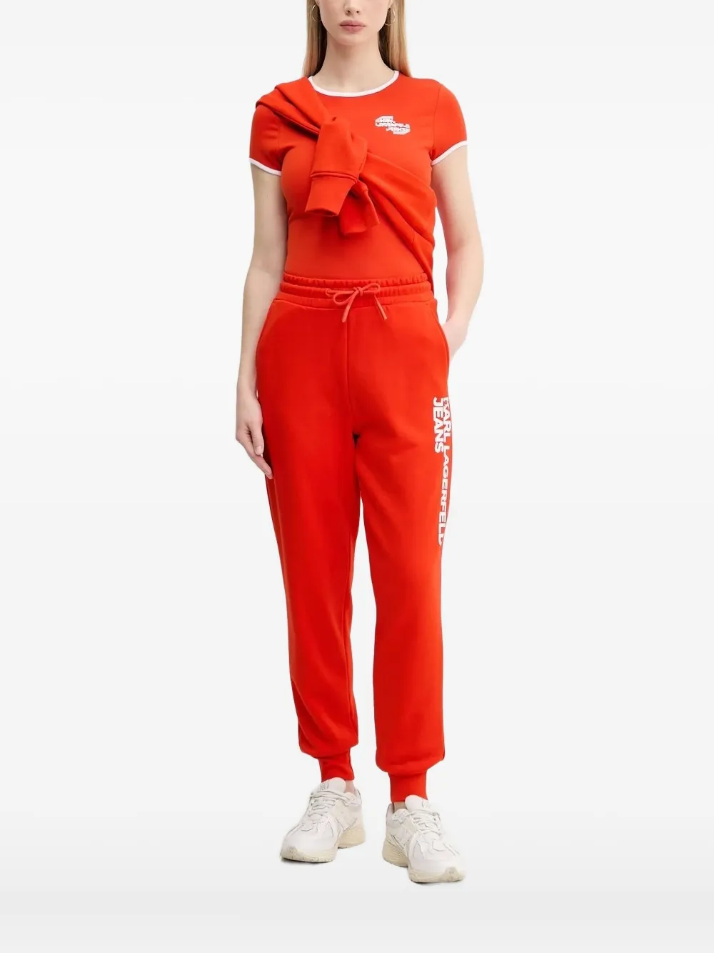 

Худи с логотипом Karl Lagerfeld Jeans, красный
