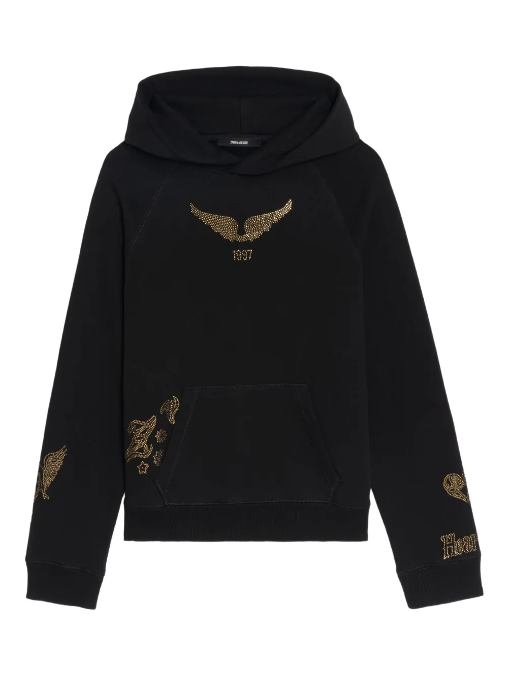 

Худи с кристаллами Zadig&Voltaire, черный