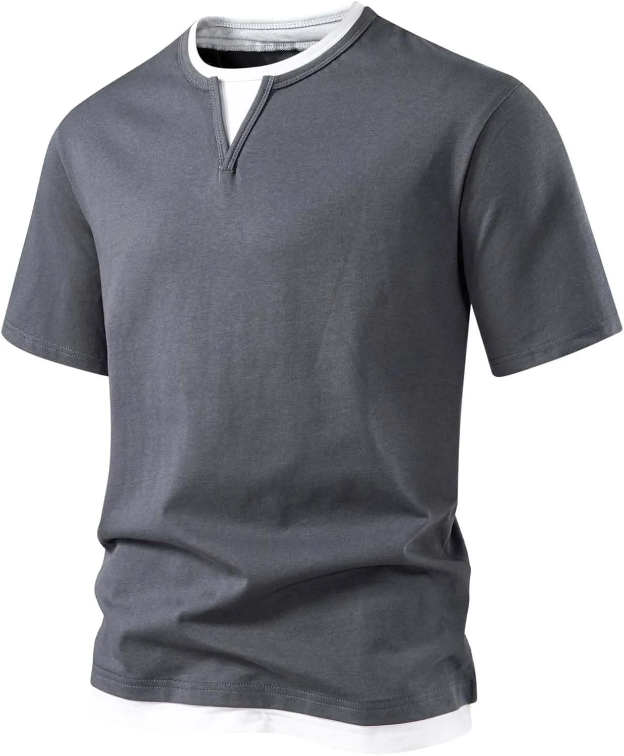 

Футболка мужская летняя с коротким рукавом, Cotton, Moisture Wicking, Relaxed Fit