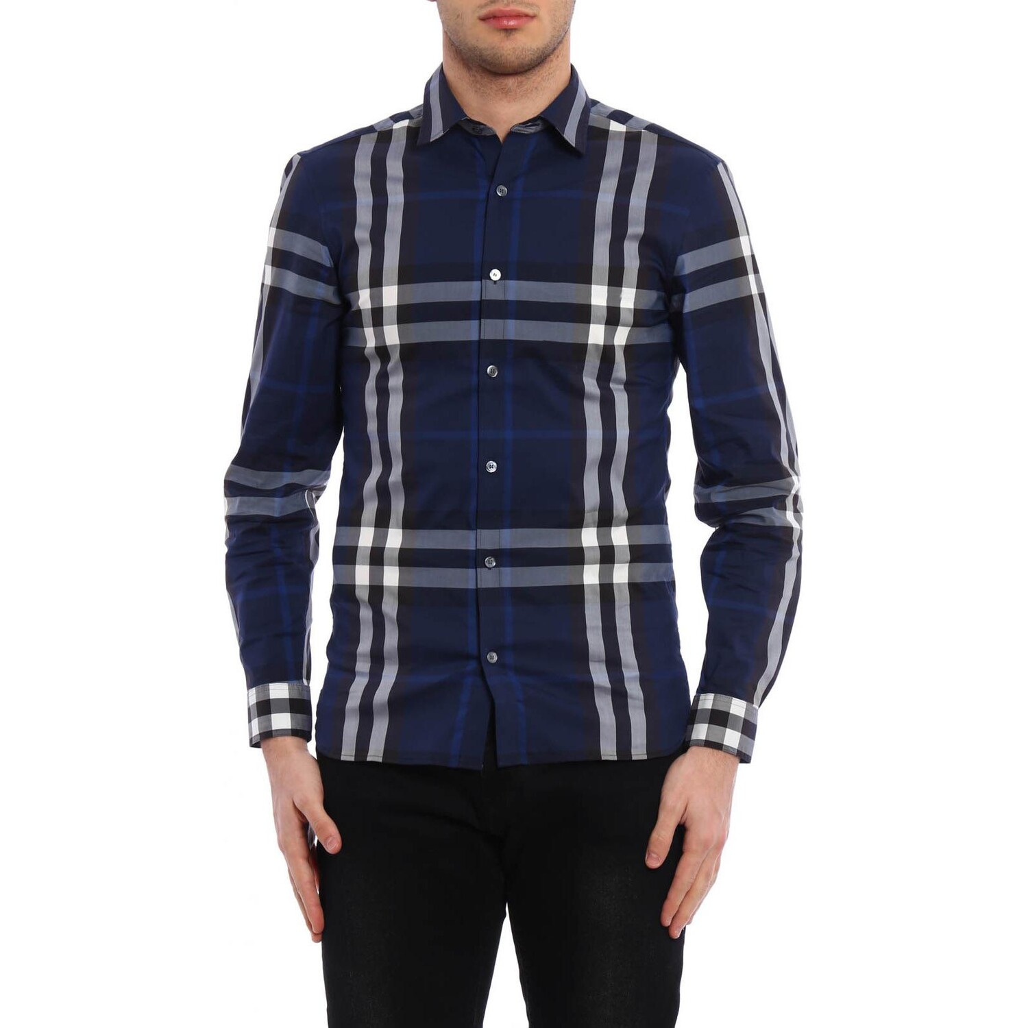 Рубашка Burberry синий with White Lettering — фото 2